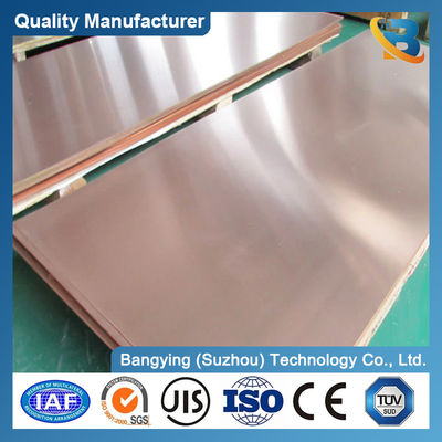 Beryllium Copper Sheet 0.3mm 5mm C17200 Copper Sheets ASTM Standard 99.9% Purity