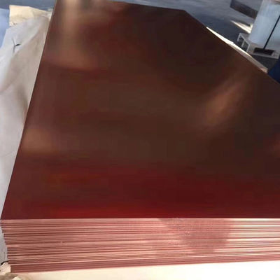 Red Cathode C10100 C2600 C2700 C2800 Copper Sheet High Purity 99.99% Copper Plate