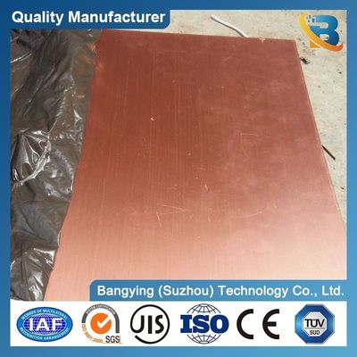 Pure Copper Sheet/Plate C10100 C10200 C11000 for Water Heater Customized Small Plate
