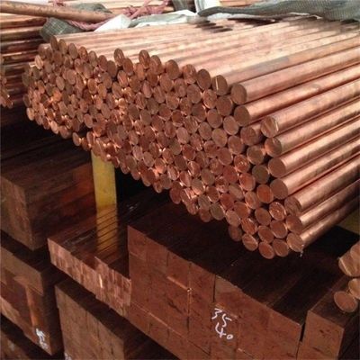 Round Copper Bar C11000 C101 Diameter 2-90mm with Welding Service and 35-45 Hardness