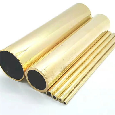 Round Brass Straight Tubes Large Diameter ASTM C95800 C70600 H59 H62 Copper Pipe
