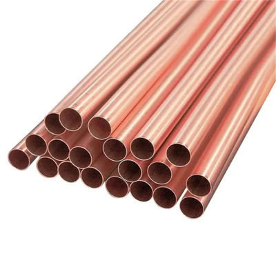 Straight Pure AC Copper Tube / Copper Pipe ASTM C1100 C10200 for Customization Options