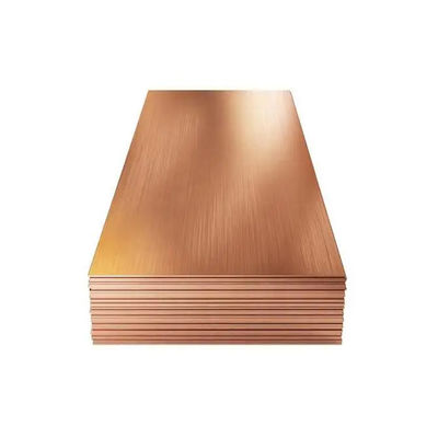 Red 99.9% Pure Copper Plate Sheet CZ108 C2720 C33530 C10100 C12200 3mm 4mm Thickness 4X8